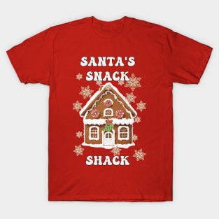 Christmas Santa's Snack Shack Funny Xmas T-Shirt